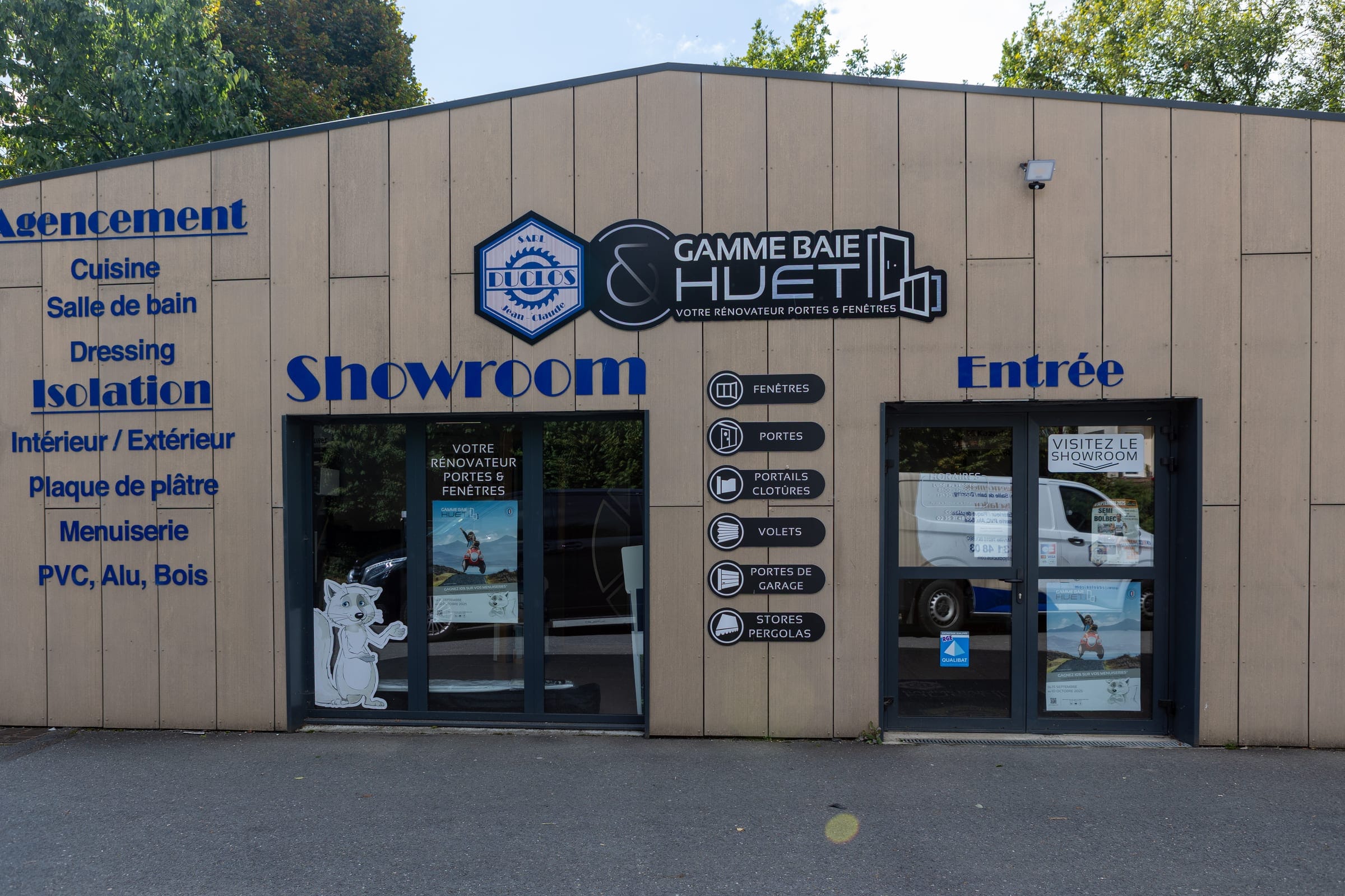 Façade du showroom JC Duclos à Bolbec